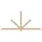 Ekena Millwork Kennewick Smooth Timber Gable Bracket, Douglas Fir, 84"W x 38"H x 1 1/2"D x 3 1/2"F, 11/12 Pitch GBW084X38X0204KEN00SDF - alternate 1